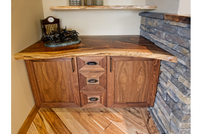 Custom Built Entertainment Center Live Edge Creations
